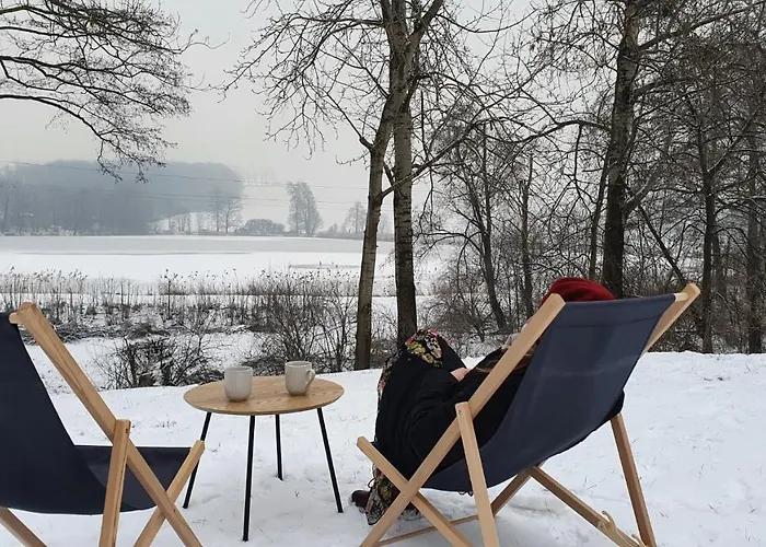 Casa de Férias Nasz - Dom Dla 15 Osób, Sauna, Widok Na Staw, Wielka Działka *